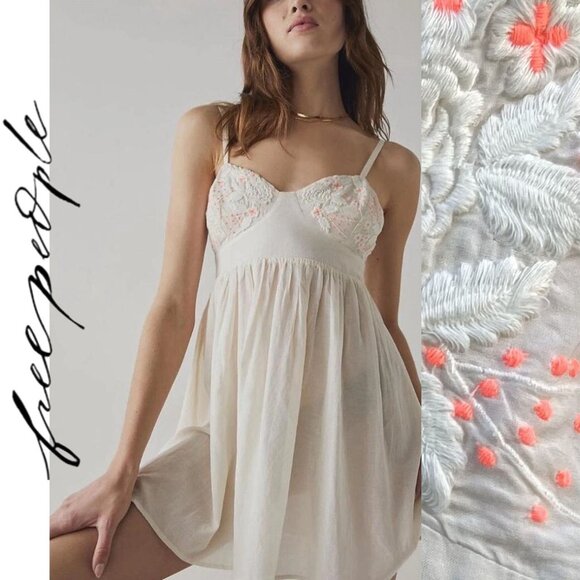 Free People Dresses & Skirts - 🆕 NWOT Free People Intimately | Bed of Roses Babydoll Slip Dress | M